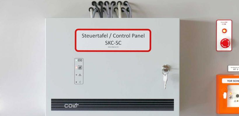 Steuerung mit der Steuertafel SKC-SC