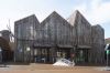 Holzlamellen am  Strandgut Museum „Kaap Skil“ auf Texel