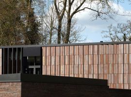 Keramik-Lamellensystem als sekundäre Fassade am Clay Keramik Museum